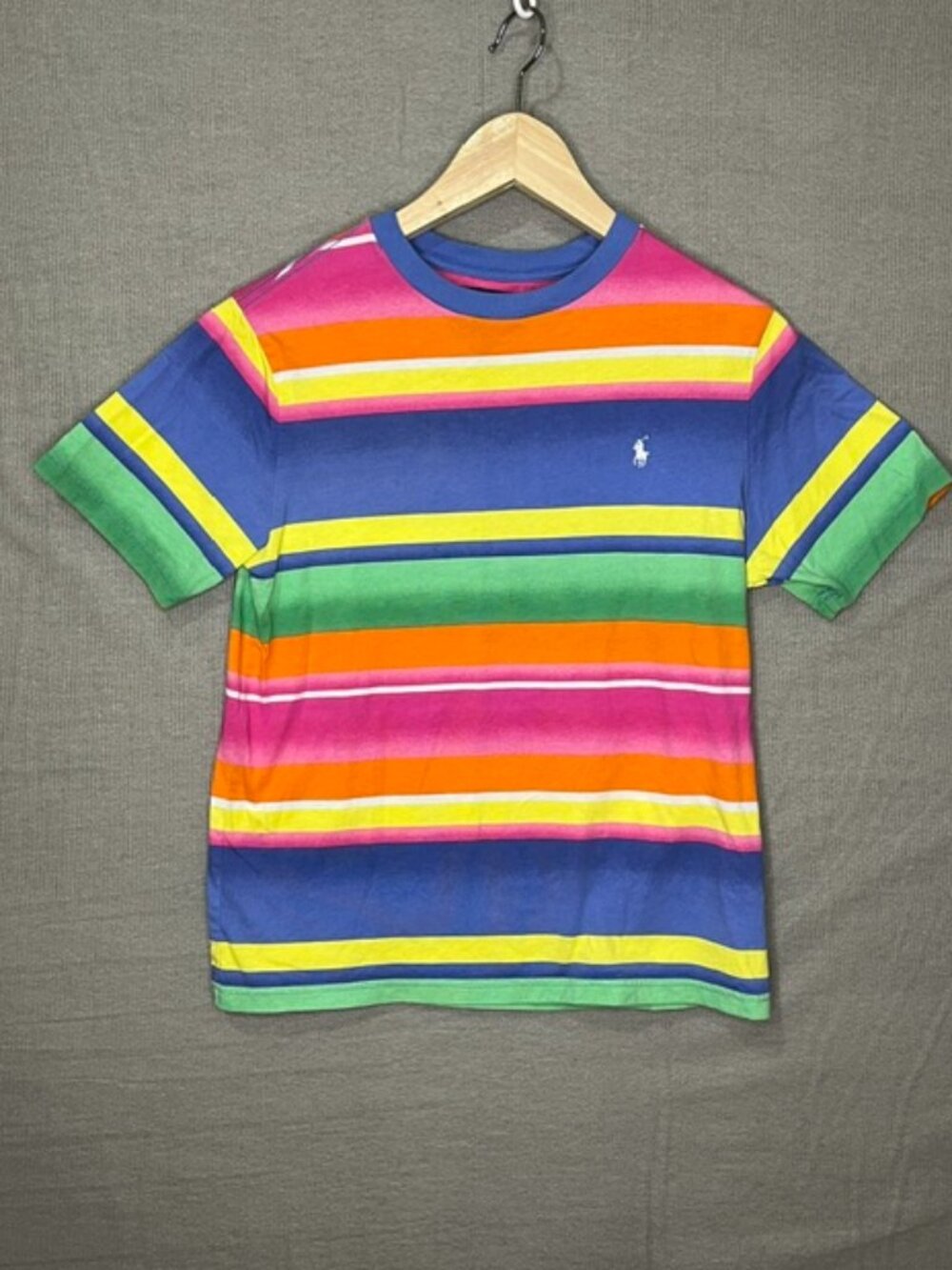 Polo Ralph Lauren Big Boys Sz Large (14-16) Cotton Tee Striped